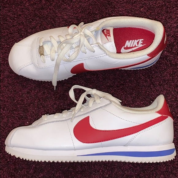 cortez shoes red and blue